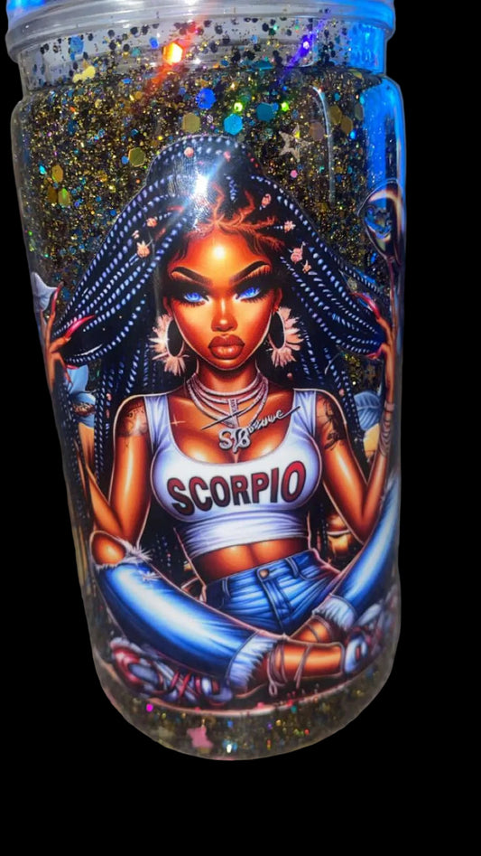 Scorpio Glitter Tumbler