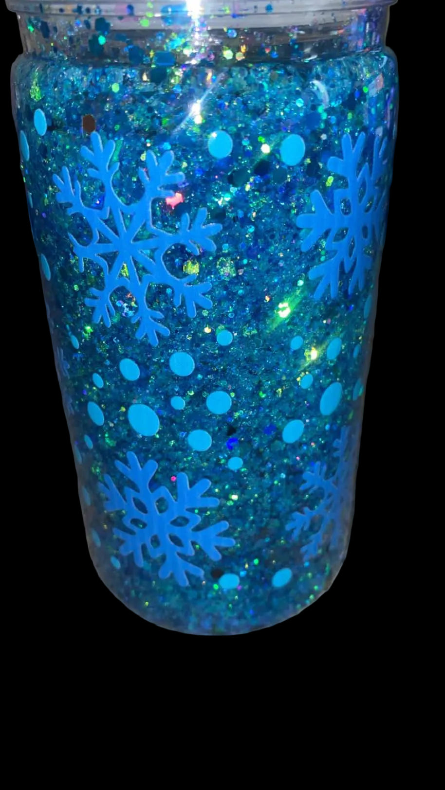 Snowfall Glitter Tumbler