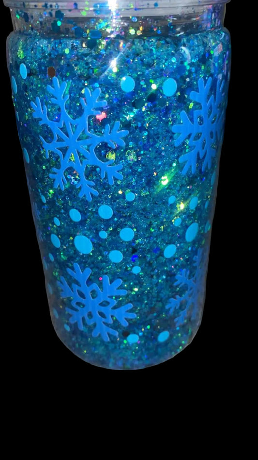 Snowfall Glitter Tumbler